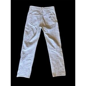 GUESS 1981 Western Eyelet Lace Straight Jeans Florida White Size 26 Ankle